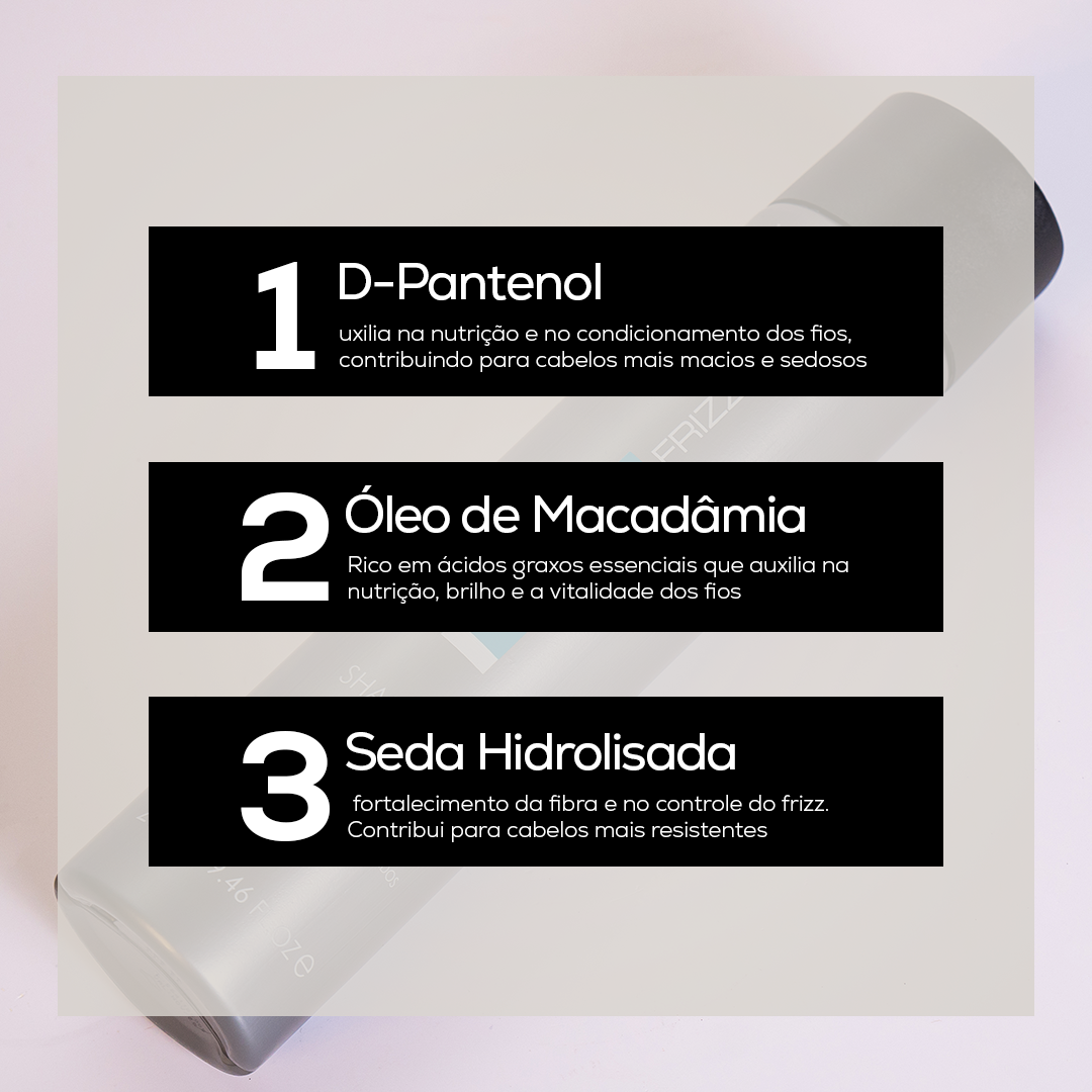 Shampoo Maciez e Toque Sedoso Control Frizz 280ml - WEUX