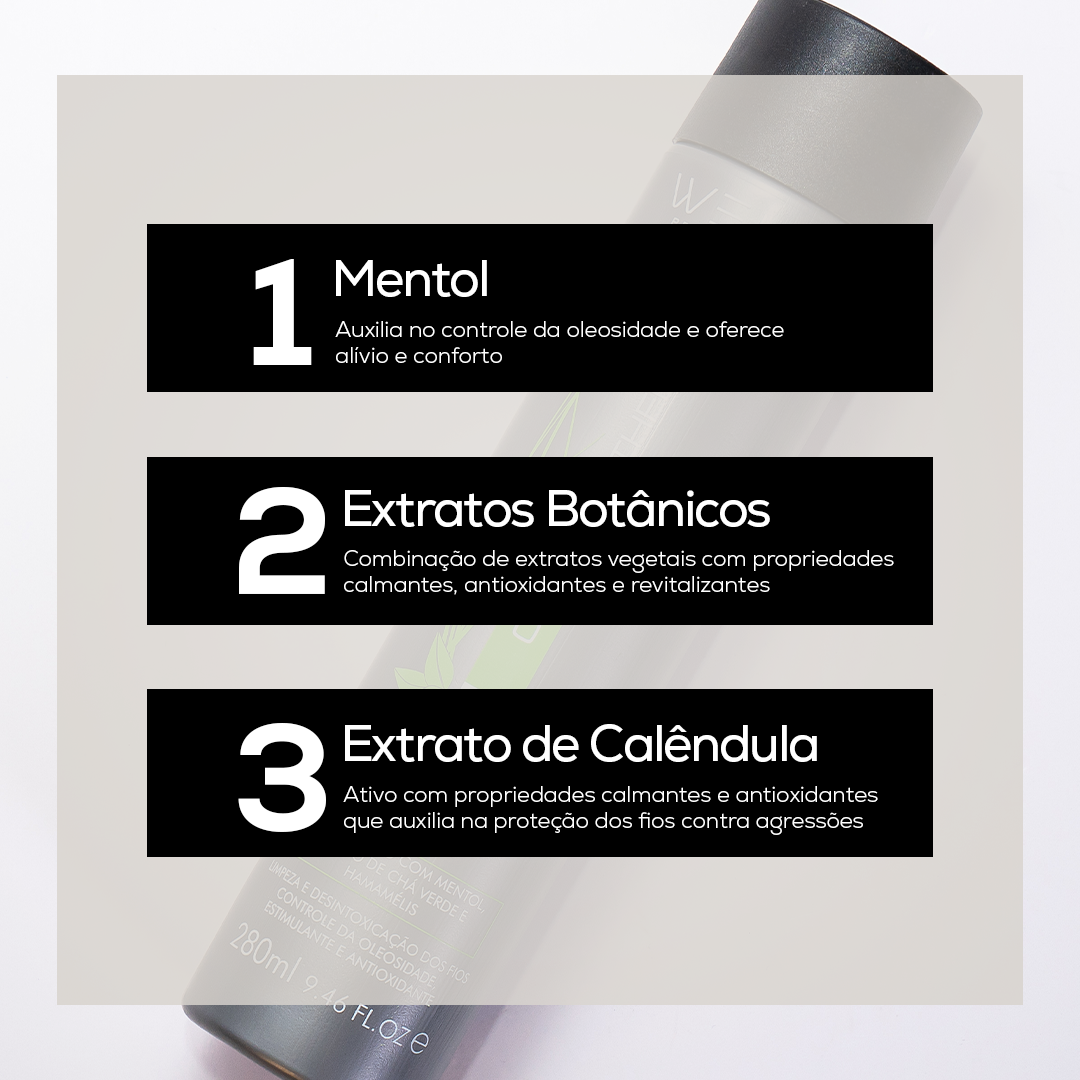 Shampoo Detox Limpeza Profunda Clinical Therapy 280ml - WEUX