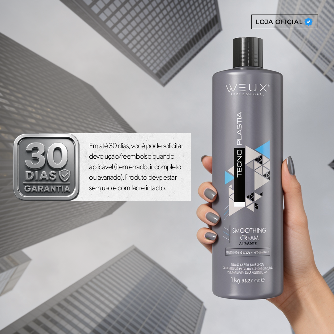 Escova Progressiva Tecnoplastia Smoothing Cream 1kg - WEUX