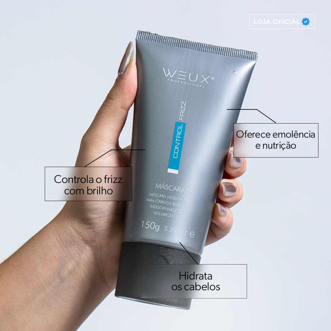 Máscara Capilar Revitalizadora Control Frizz 150g - WEUX