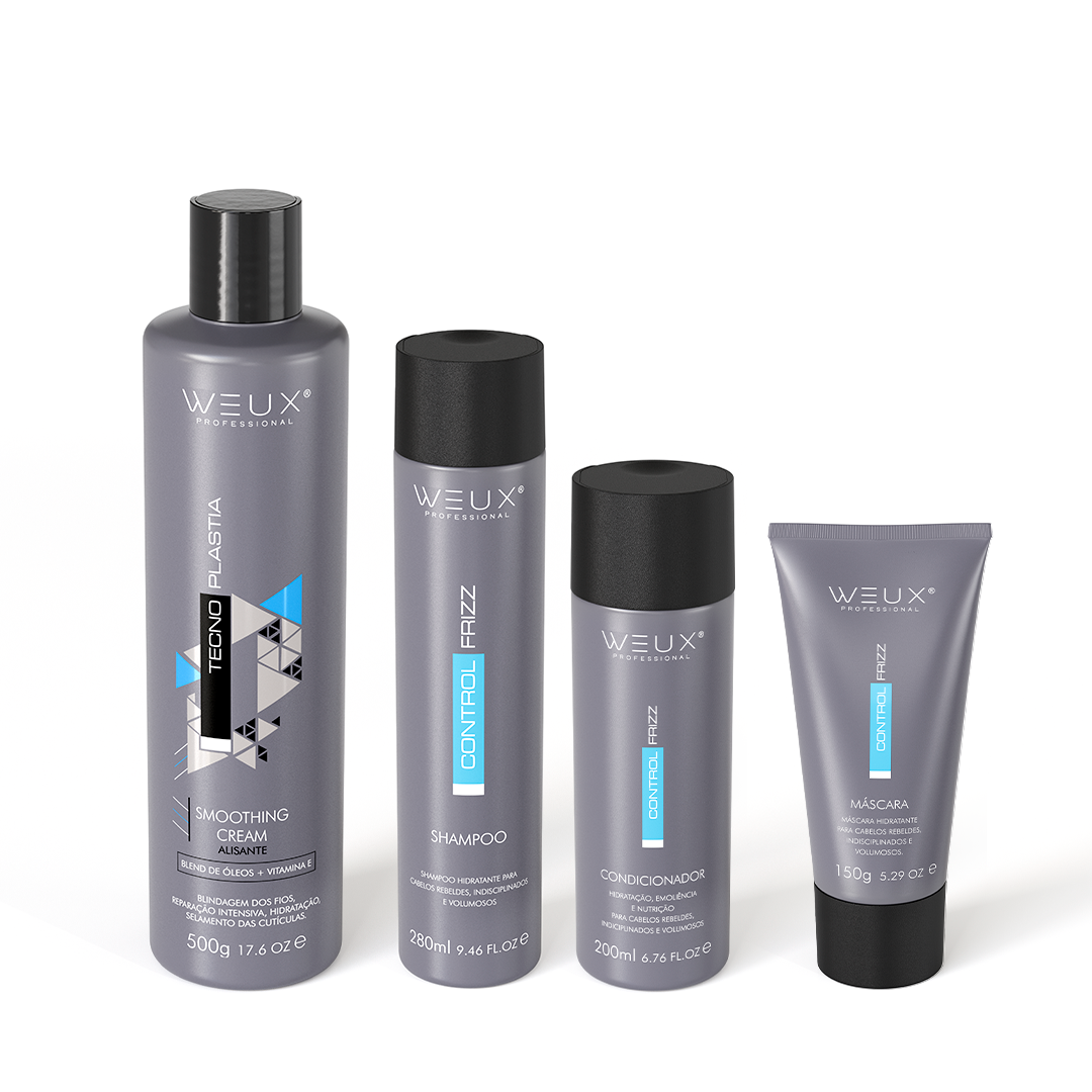 Kit Capilar Cuidado Diário Control Frizz + Progressiva 500g - WEUX