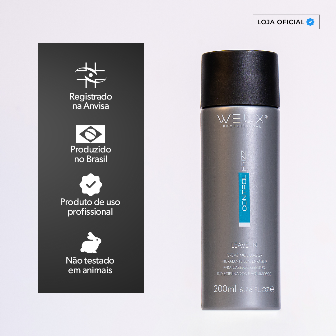 Leave-in Modelador Hidratante Control Frizz 200ml- WEUX