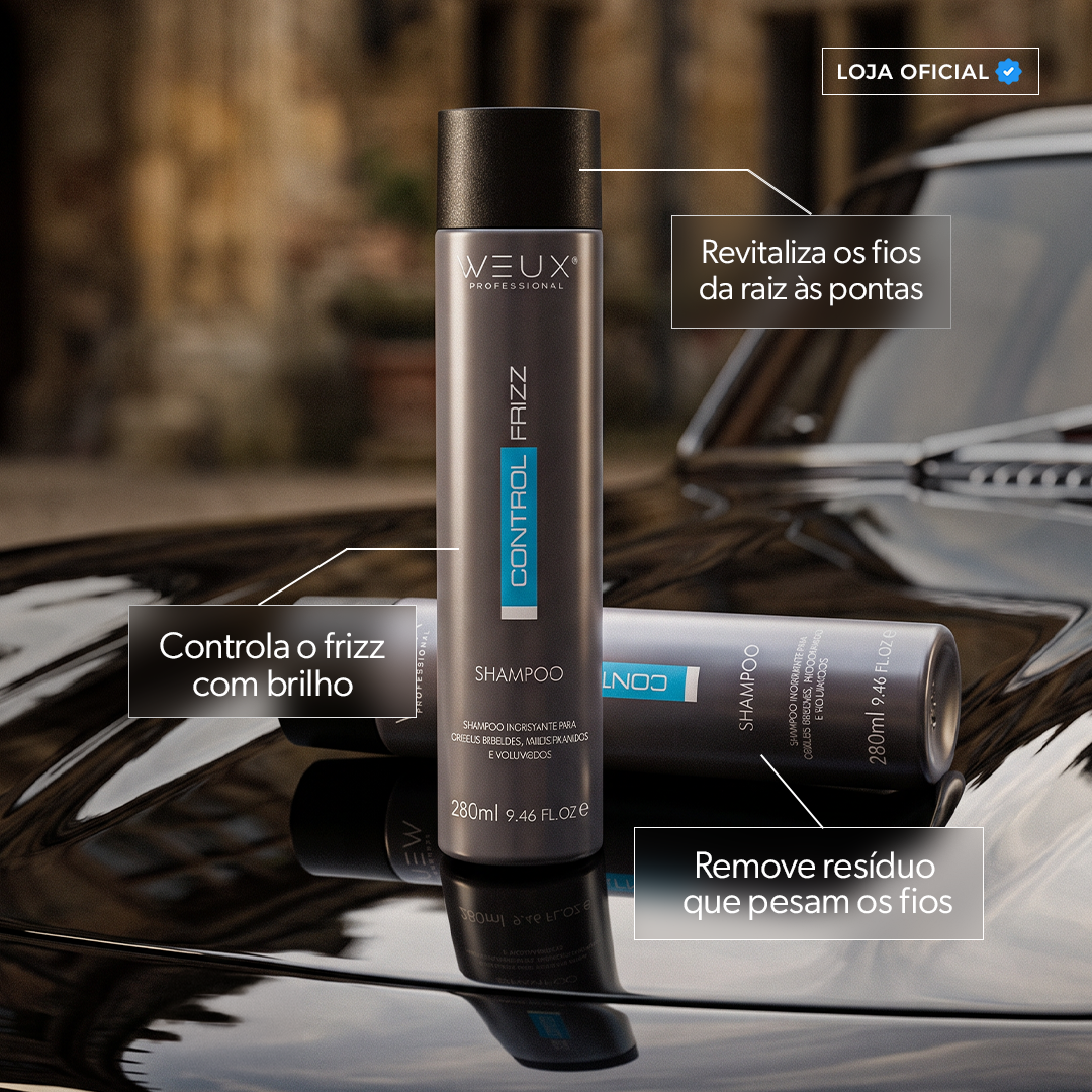 Shampoo Maciez e Toque Sedoso Control Frizz 280ml - WEUX