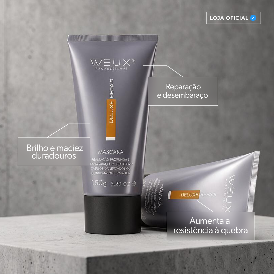 Máscara Capilar Restauração e Brilho Deluxe Repair 150g - WEUX
