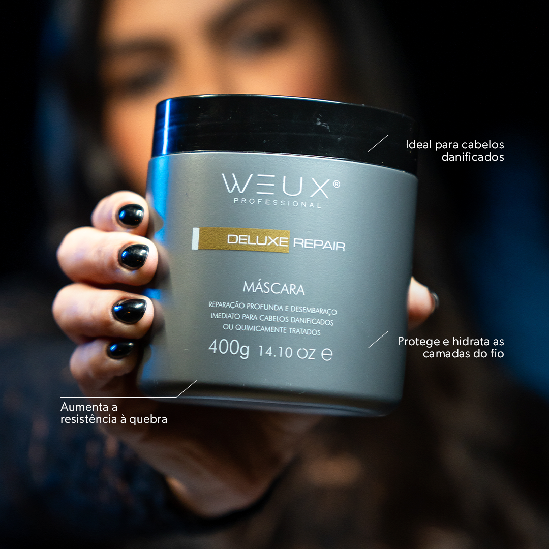 Máscara Capilar Restauração e Brilho Deluxe Repair 400g - WEUX