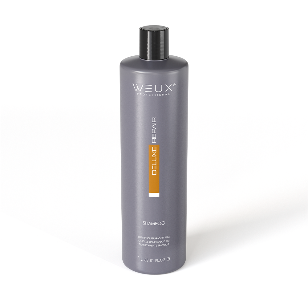 Shampoo Reparador Para Fios Danificados Deluxe Repair 1L- WEUX